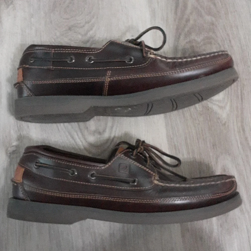 Sperry Mako Collection Boat Shoes Preppy Men's 11 Leather Summer